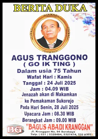 Agus Tranggono first banner