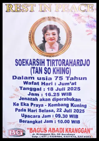 Soekarsih Tirtorahardjo first banner