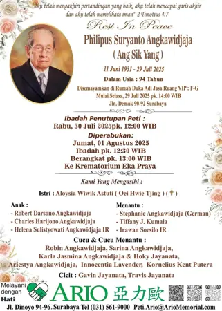 Philipus Suryanto Angkawidjaja first banner