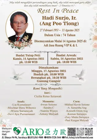 Hadi Surjo, Ir. first banner