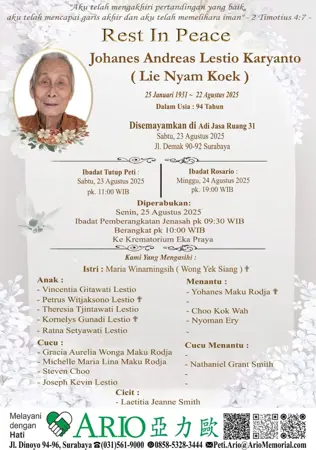 Johanes Andreas Lestio Karyanto first banner