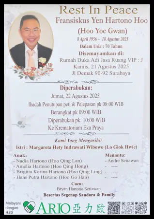 Fransiskus Yen Hartono Hoo first banner