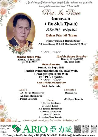 Gunawan first banner