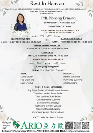 Pdt. Neneng Erawadi first banner