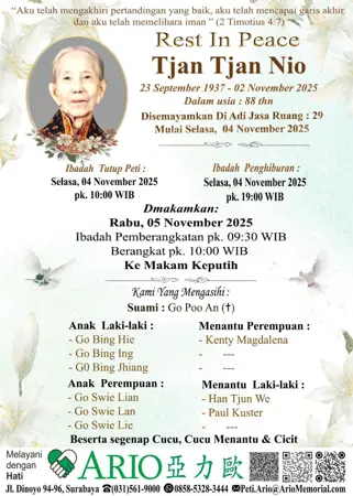 Tjan Tjan Nio first banner