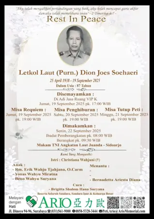 Letkol Laut Purn. Dion Joes Soehaeri first banner