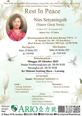 Nies Setyaningsih first banner