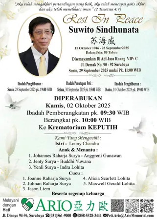 Suwito Sindhunata first banner