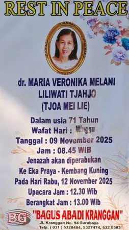 dr. Maria Veronika Melani Liliwati Tjahjo first banner