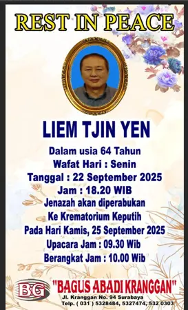 Liem Tjin Yen first banner