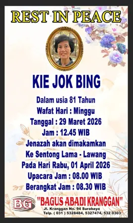 Kie Jok Bing second banner