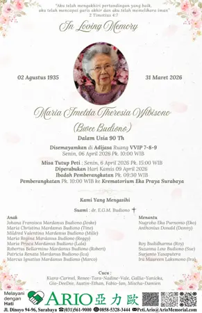 Maria Imelda Theresia Wibisono first banner