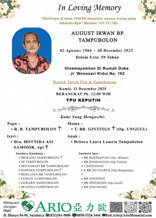 August Irwan Bp. Tampubolon first banner