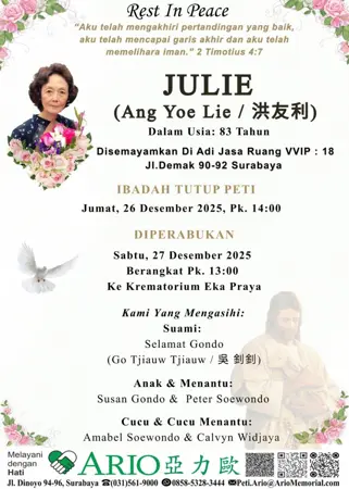Julie first banner