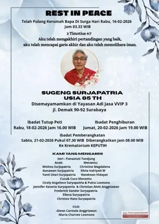 Sugeng Surjapatria first banner