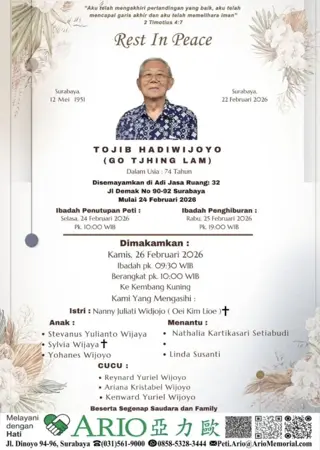 Tojib Hadwijoyo first banner