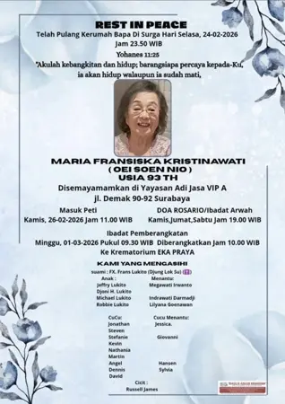 Maria Fransiska Kristinawati first banner