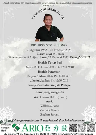 Drs. Irwanto Surono first banner