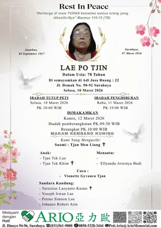 Lae Po Tjin first banner