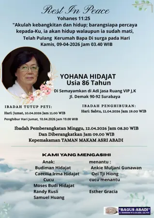 Yohana Hidajat first banner