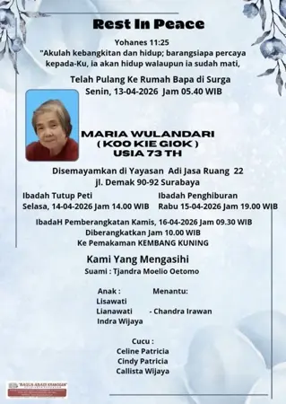 Maria Wulandari first banner