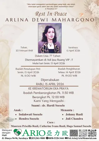Arlina Dewi Mahargono first banner