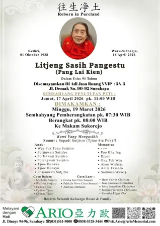 Litjeng Sasih Pangestu first banner