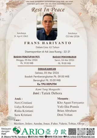 Frans Hariyanto first banner