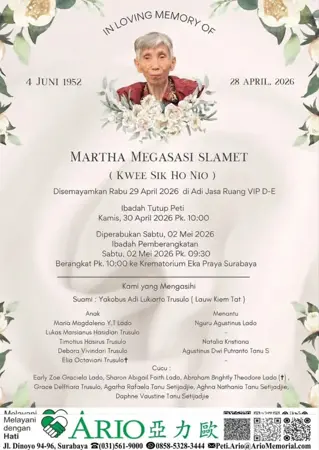 Martha Megasasi Slamet first banner