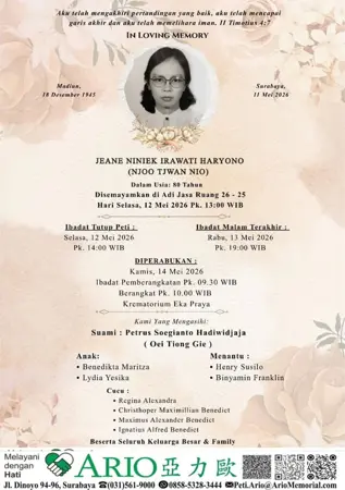 Jeane Niniek Irawati Haryono first banner