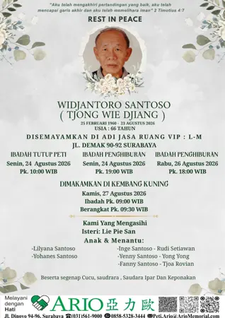 Widjantoro Santoso first banner