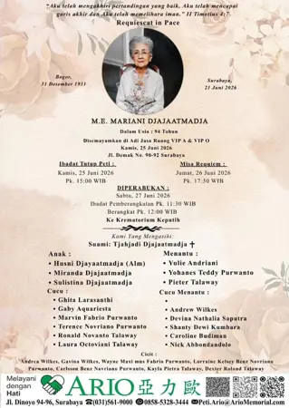 M.E. Mariani Djajaatmadja first banner