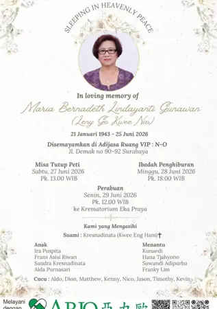 Maria Bernadeth Lindayanti Gunawan first banner