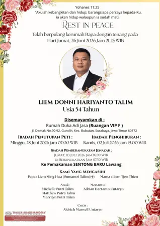 Liem Donni Hariyanto Talim first banner