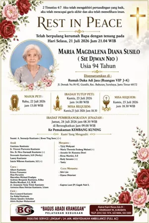Maria Magdalena Diana Susilo first banner