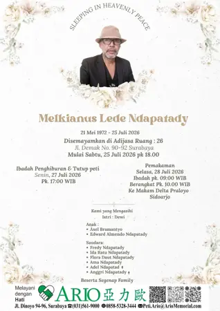 Melkianus Lede Ndapatady first banner